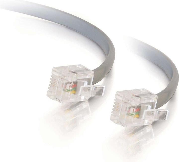 Actual product image C2G RJ11 6P4C Straight Modular Cable
