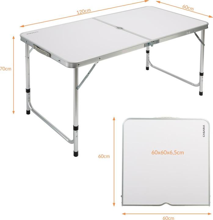 Actual product image Casaria Camping table Folding table