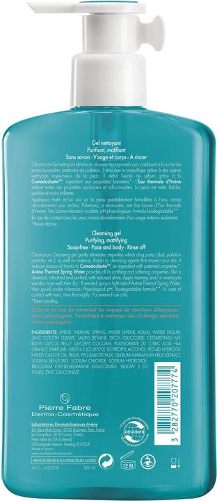 Actual product image Avène Cleanance Reinigungsgel (Gel, 400 ml)