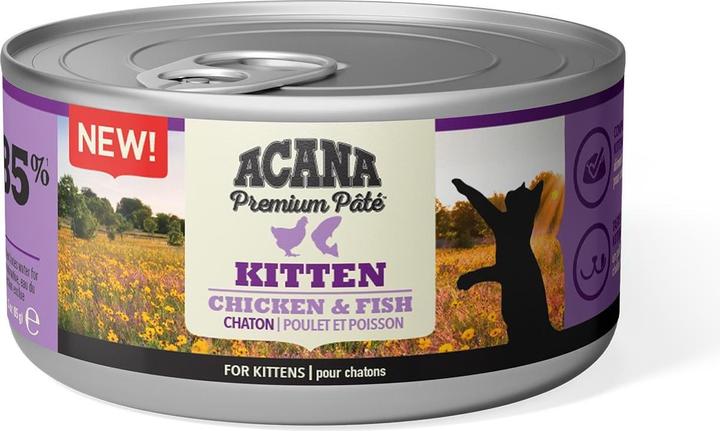 Image du produit Acana Nourriture humide Premium Pâté Kitten Chicken & Fish, 85g (Adulte, 1 pcs, 85 g)