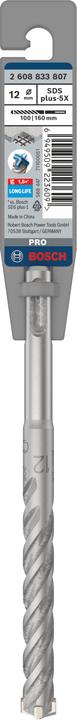 Image du produit Bosch Zubehör PRO SDS plus-5X Foret marteau, 12 x 100 x 160 mm (12 millimètres)