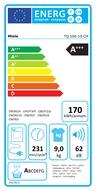 Label énergétique Miele NOVA T2 TQ 100-10 CH R (9 kg, Droite, Fiche CH)