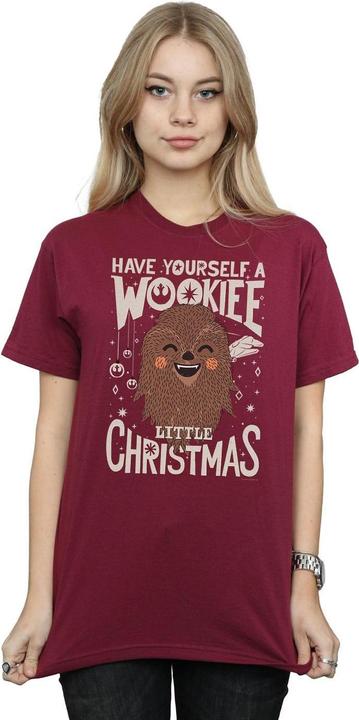 Immagine prodotto Star Wars Wookiee Little Christmas Maglietta Ampia Donna (S)