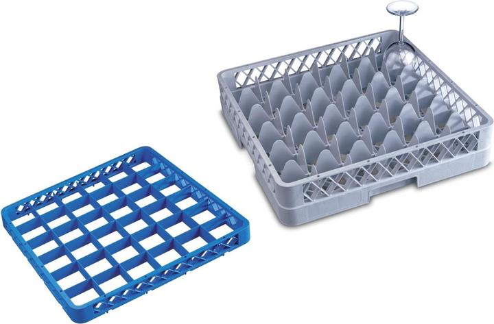 Produktbild GN Schalen Gläser Spülkorb 36 Fächer 4 Aufsatz max Glas H24.9cm D7.25cm