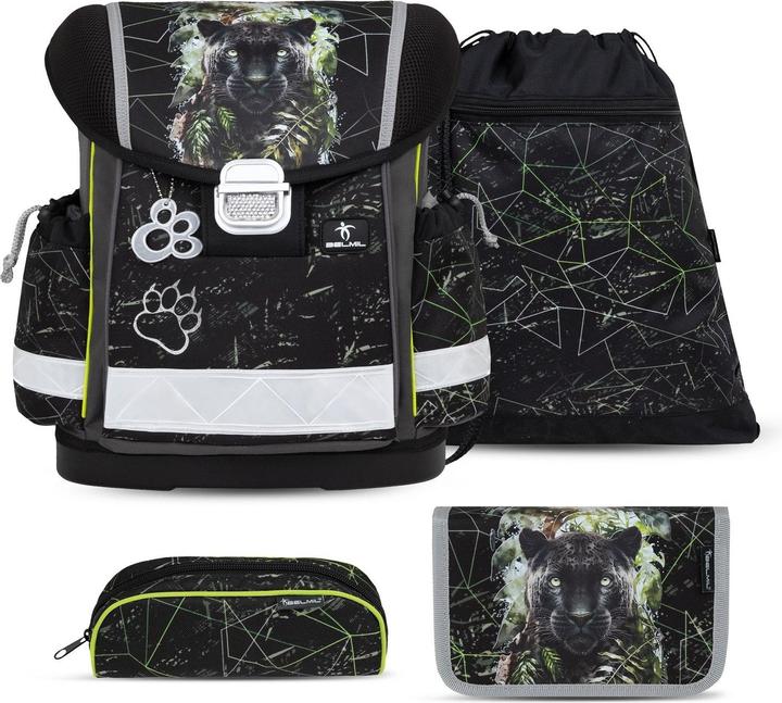 Produktbild Belmil CLASSY Schulrucksack-Set Panther (19 l)