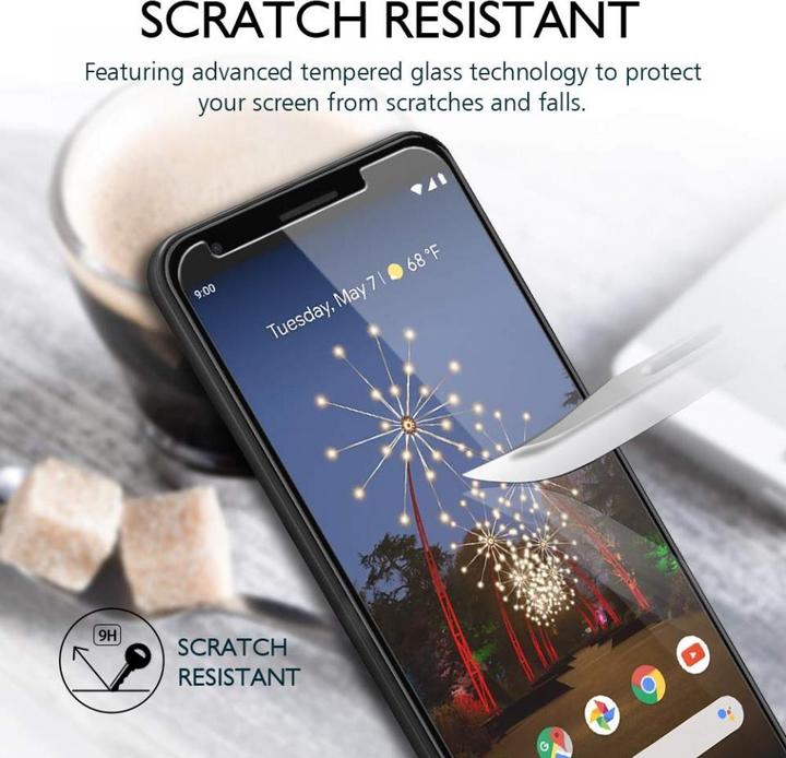 Image du produit Screenguard Google Pixel 3a Protection en verre blindé Case Friendly Design (1 pièce(s), Google Pixel 3a)