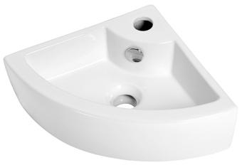 Image du produit Plieger Miami Fontein Toilet - Set - Hoekfontein 32 x 32 cm inclusief fonteinkraan en sifon - Keramiek - Wit (320 mm, 320 mm)