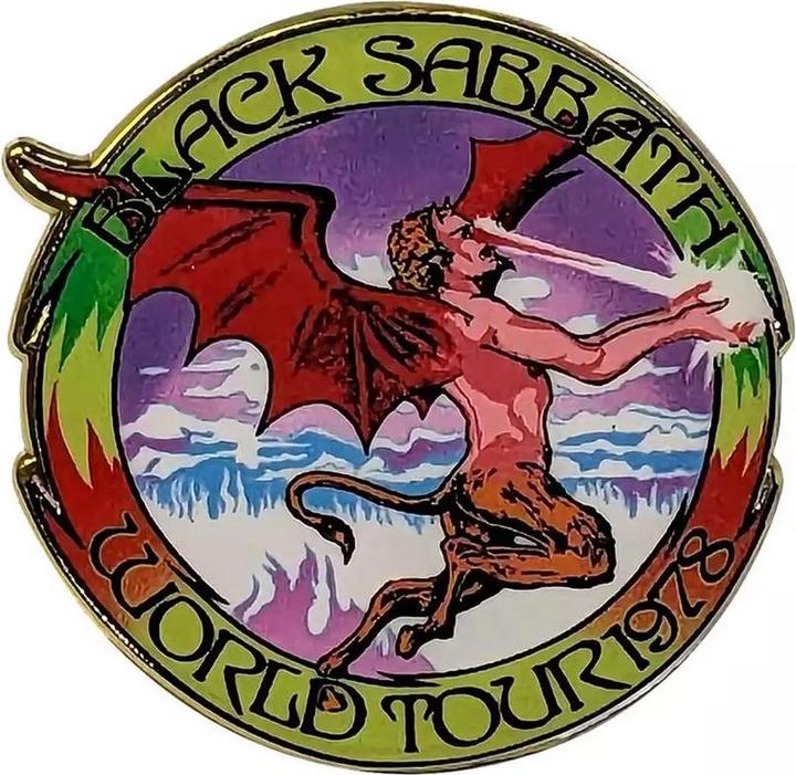 Produktbild Black Sabbath Abzeichen World Tour 1978 Metall