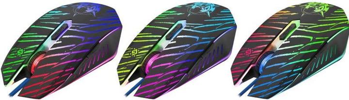 Actual product image Defender Gaming, wired, optical GM-590L DARK AGENT 12800dpi 6P Backlit Gaming Mouse (Cable)