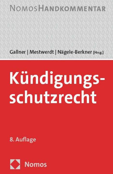 Actual product image Kndigungsschutzrecht (German, Wilhelm Mestwerdt, Anja Nägele-Berkner, 2025)