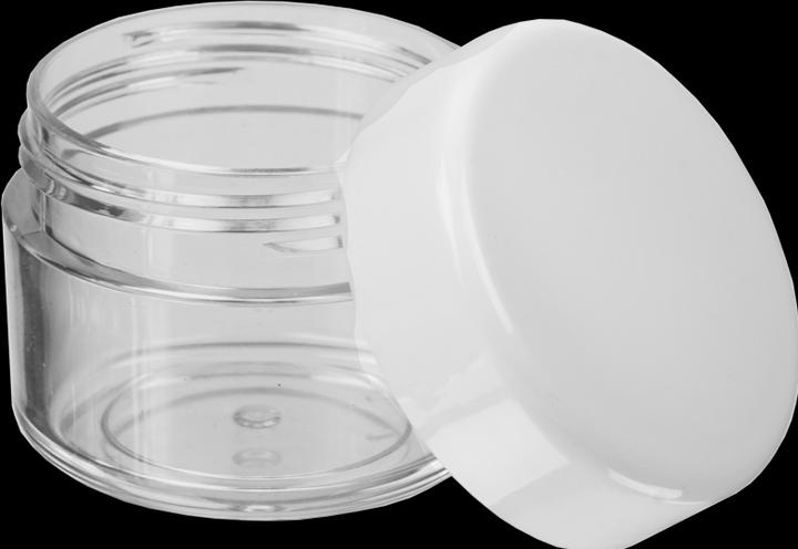 Immagine prodotto Vasetto per cosmetici, plastica, coperchio bianco, per 20 ml, Ø 4 cm, altezza: 3,2 cm