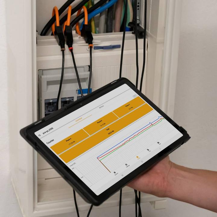 Produktbild PCE Instruments Netz-Analysegerät 3phasig, 1phasig mit Loggerfunktion, inkl. S (Analysator)