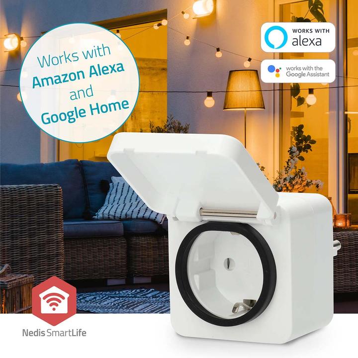 Produktbild Nedis SmartLife Smart Stecker Zigbee 3.0 | IP44 | Leistungsmesser | 3680 W | Type F (CEE 7/7) | -10