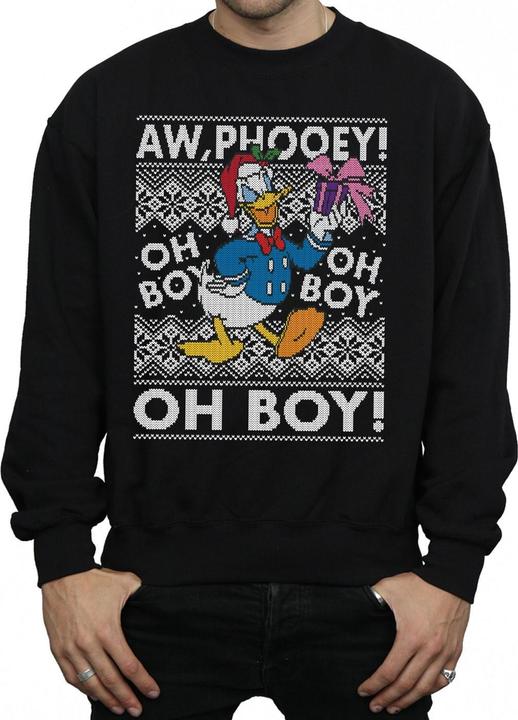 Immagine prodotto Disney Donald Duck Christmas Fair Isle Felpa Uomo (L)