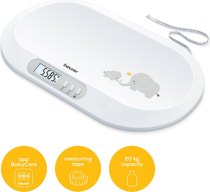Actual product image Beurer Baby Scale Bluetooth BY90 (20 kg)