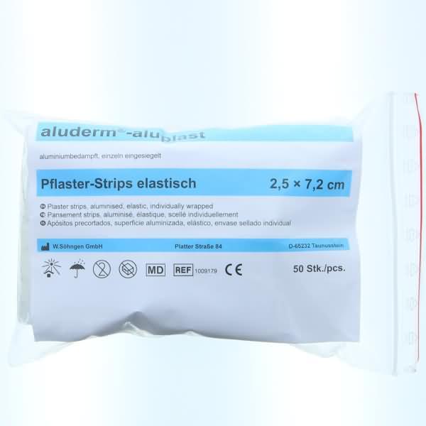 Produktbild Söhngen aluderm-aluplast Pflasterstrips, 2,5 x 7,2 cm (50 x)
