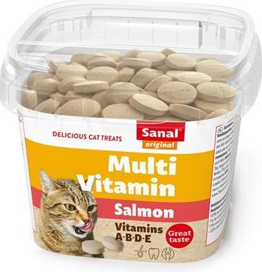 Produktbild Sanal Cat Multi Vitamin Salmon Snacks Cup (Adult, 1 Stk., 117 g)