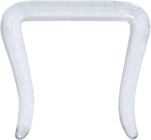 Image du produit Star Piercing Septum Ring U abgewinkelt transparent aus Glas (Verre, sans laiton)