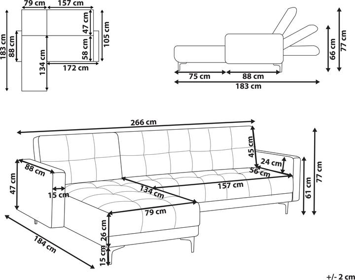 Image du produit Beliani Alnes (Canapé d'angle)