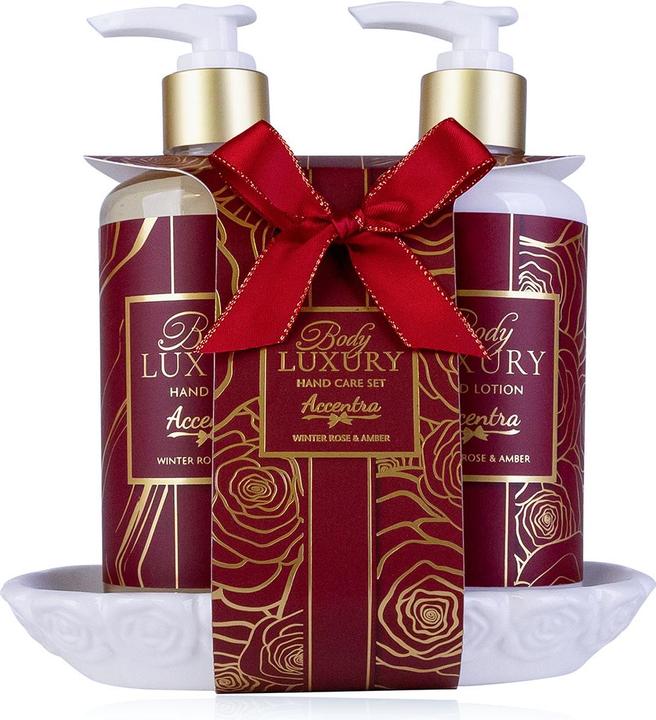 Immagine prodotto Accentra Pflegeset für die Hände BODY LUXURY auf Keramikablage