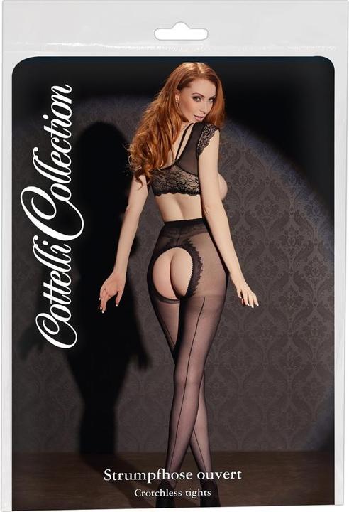 Produktbild Cottelli Collection Strumpfhose Ouvert, Mit Ziernaht (5)