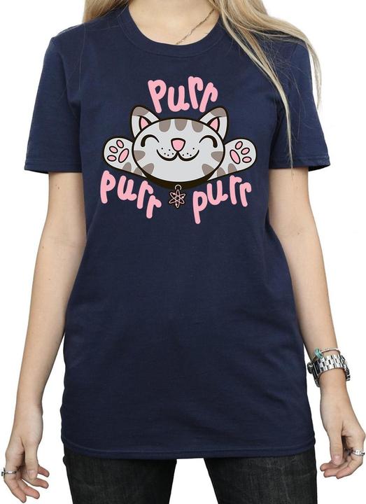 Actual product image Big Bang Theory Womens/Ladies Soft Kitty Purr Cotton Boyfriend T-Shirt (M)