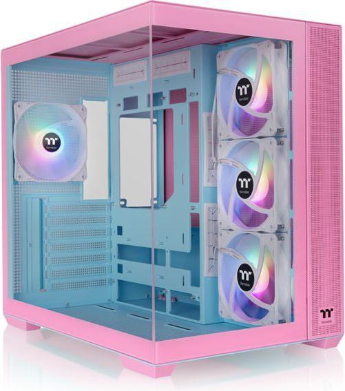 Immagine prodotto Thermaltake View 380 TG ARGB (rosa, Tempered Glass x 2) (Mini-ITX, ATX, mATX)