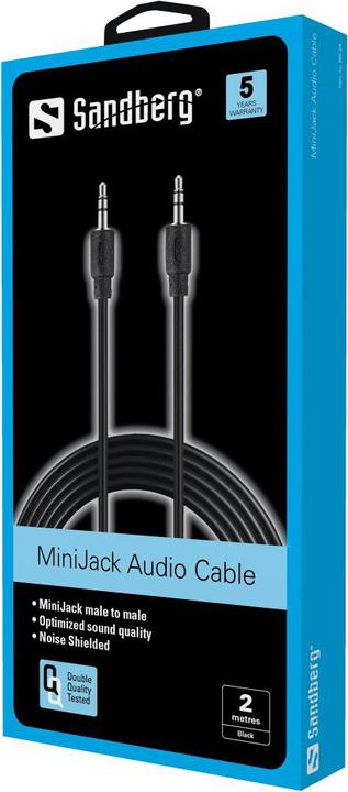 Produktbild Sandberg Mini Jack (2 m, 3.5mm Klinke (AUX))