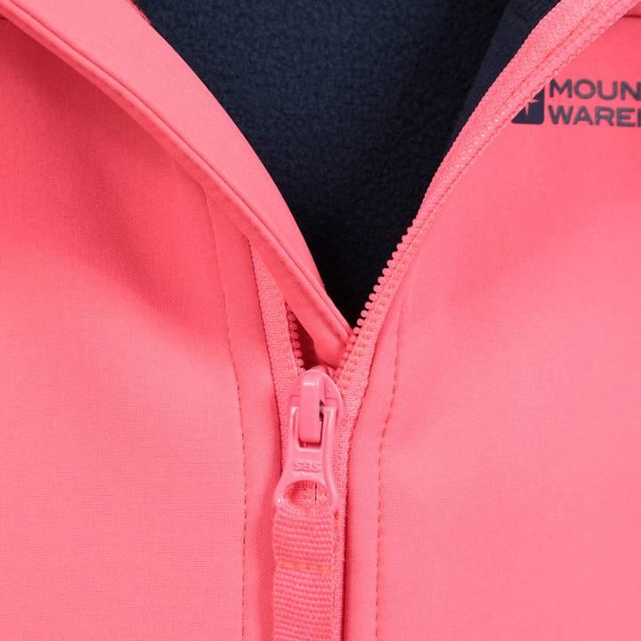 Actual product image Mountain Warehouse Childrens/Kids Exodus Water Resistant Soft Shell Jacket (128)