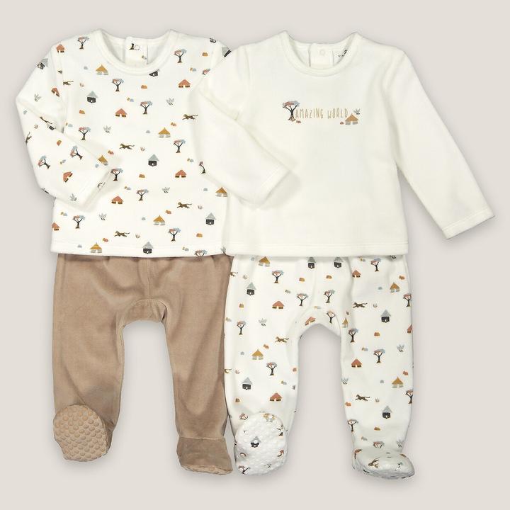 Actual product image La Redoute Collections 2 Pack Velvet Pyjamas (60)