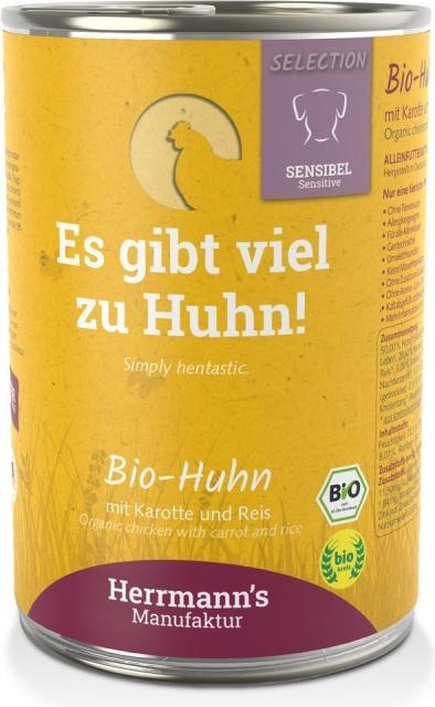 Produktbild Herrmanns Huhn mit Karotte und Reis (Adult, 1 Stk., 400 g)