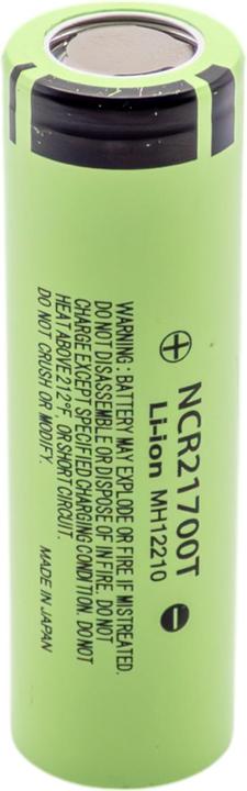 Immagine prodotto Purecrea Li-Ion Akku 3.7V 4800mAh NCR21700T mit Flachpol (1 pz., 21700, 4800 mAh)