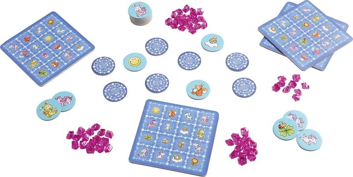 Produktbild Haba Einhorn Glitzerglück - Funkel-Bingo (Französisch, Deutsch, Englisch, Italienisch)