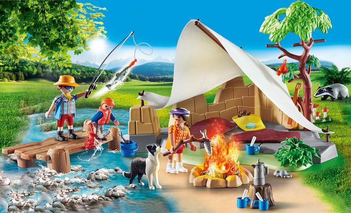 Actual product image Playmobil Family on camping trip (70743, Playmobil Family Fun)