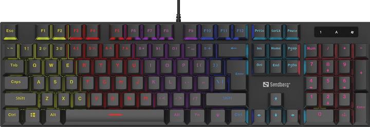 Immagine prodotto Sandberg Tastiera meccanica per gamer UK (Ing. Int., Cablato)