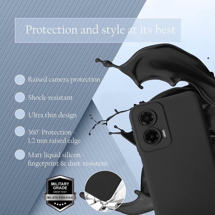 Immagine prodotto Cadorabo Custodia per Motorola Moto G35 TPU Liquid Silicone Case (Motorola Moto G35)