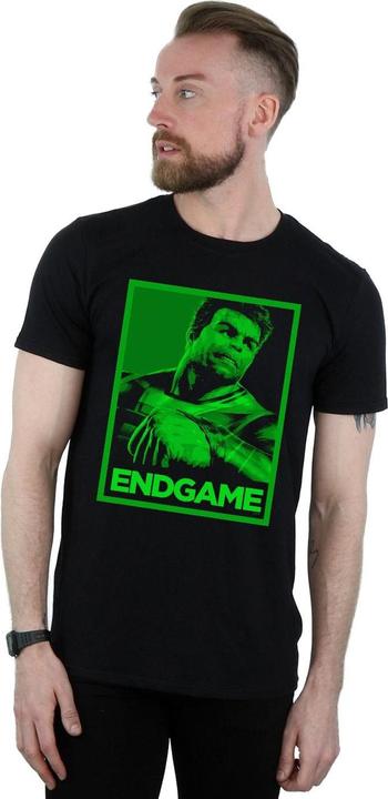 Actual product image Mens Avengers Endgame Hulk Poster T-Shirt (4XL)