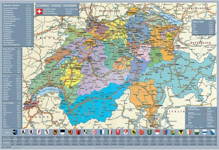 Produktbild Eibert Visual Schweizer Lernkarte (40 x 60 cm)