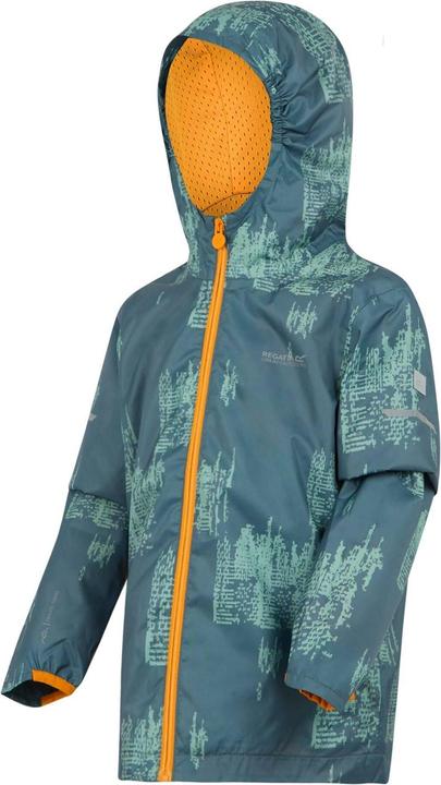 Actual product image Regatta Childrens/Kids Lever II Printed Waterproof Jacket (104)