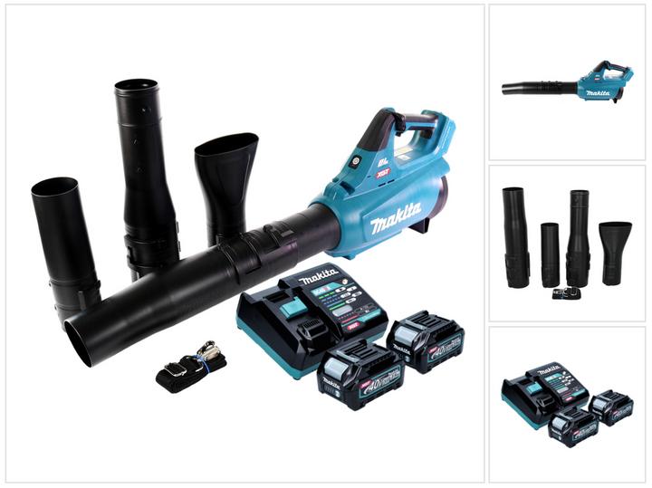 Image du produit Makita UB 001 GD201 Souffleur de feuilles à batterie 40 V max. Brushless + 2x batterie 2,5 Ah + chargeur (Fonctionnement sur batterie, Aspirateurs à feuilles)