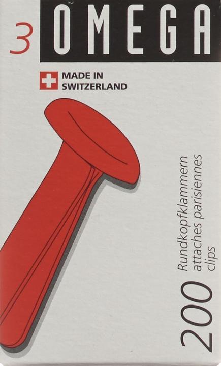 Produktbild Omega Rundkopfklammern (200 x)