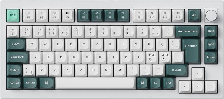 Produktbild Keychron Q1 HE 75% Mechanische Tastatur, Gateron Double-Rail Switches, Weiss