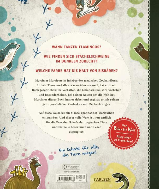 Produktbild Die Schule der magischen Tiere: Mister Morrisons gesammeltes Tierwissen (Deutsch, Martin Verg, Margit Auer, 2022)