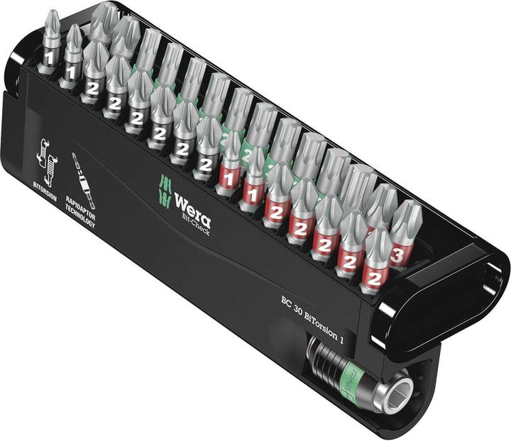Produktbild Wera Bit-Check 30 BiTorsion 1 (PH1, PH2, PH3, PZ1, PZ2, PZ3, T10, T15, T20, T25, T30, T40)