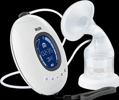 Actual product image NUK Nature Sense electric breast pump with battery and LCD display