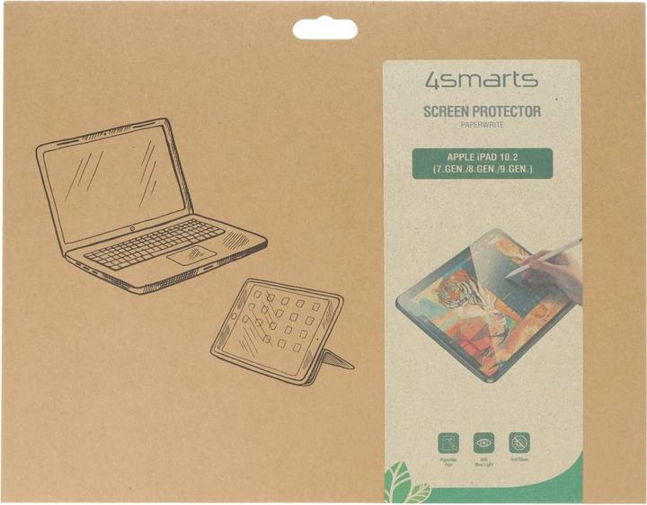 Actual product image 4smarts Paperwrite for Apple iPad 10.2 7.Gen./8.Gen./9.Gen. (1 Piece, A2199, A2200, A2198)