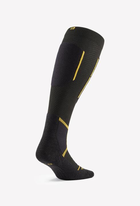 Image du produit Wedze Chaussettes de ski adultes laine mérinos - 500 noir/jaune (38, 40)