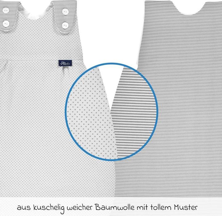 Produktbild Alvi Schlafsäcke 2-tlg. Schlafsack Baby-Mäxchen - Dots - Grey