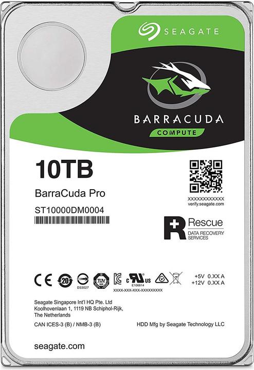 Immagine prodotto Seagate BarraCuda Pro (10 TB, 3.5", CMR)