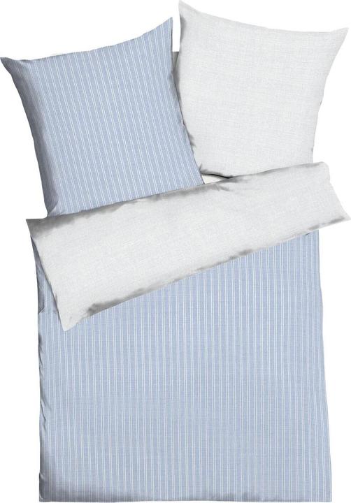 Actual product image Traumschlaf Mako satin bed linen Eternity Combo light blue (Bedding set, 135x200 cm + 80x80 cm)
